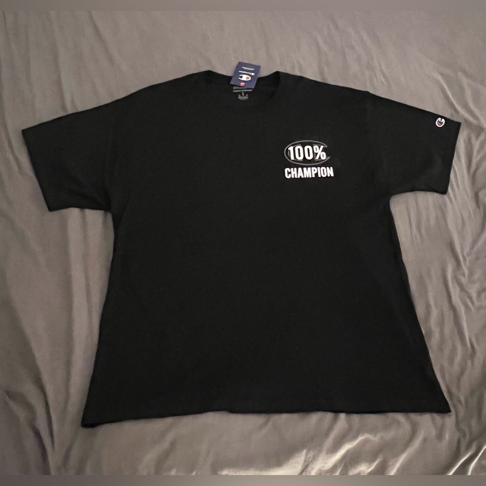 Champion 100% ingredients double sided print t-shirt New